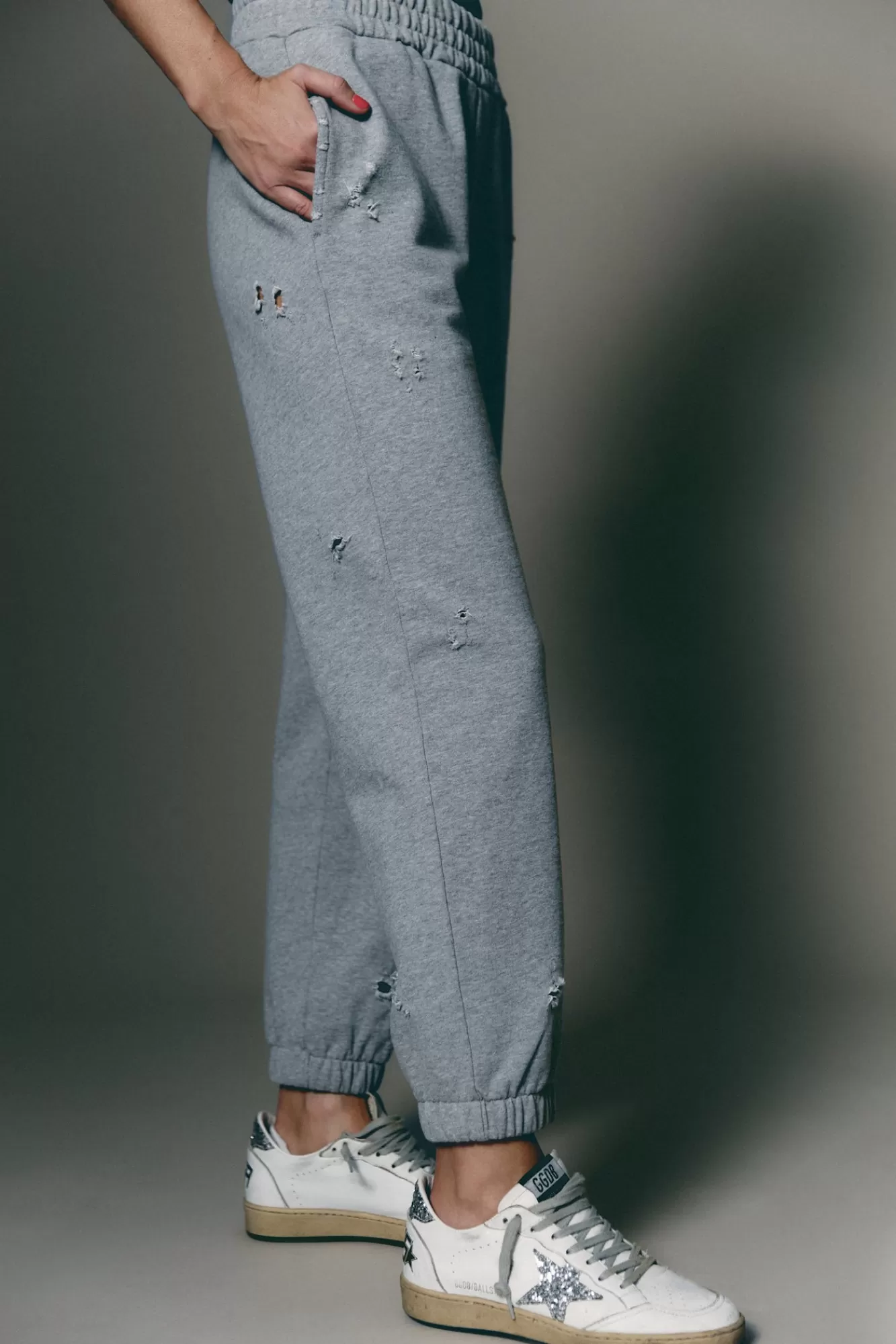 The Akala Studio Distressed Grey Pants Online