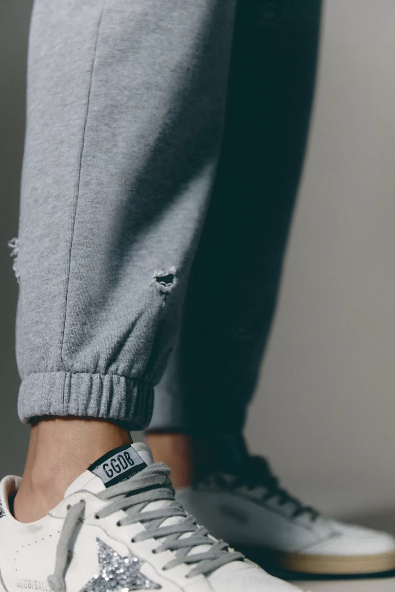 The Akala Studio Distressed Grey Pants Flash Sale