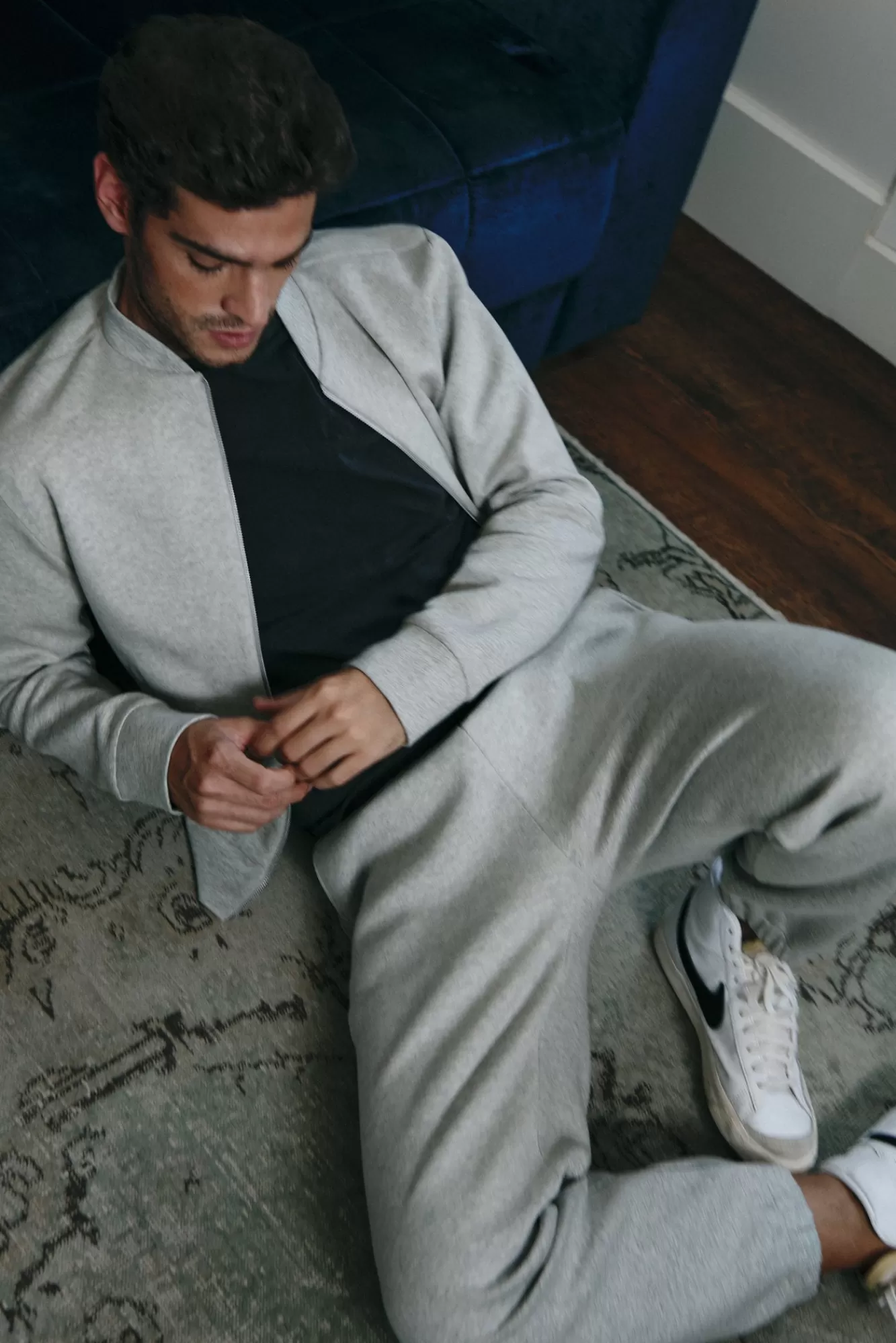 The Akala Studio Grey Neoprene Men Jogger Flash Sale