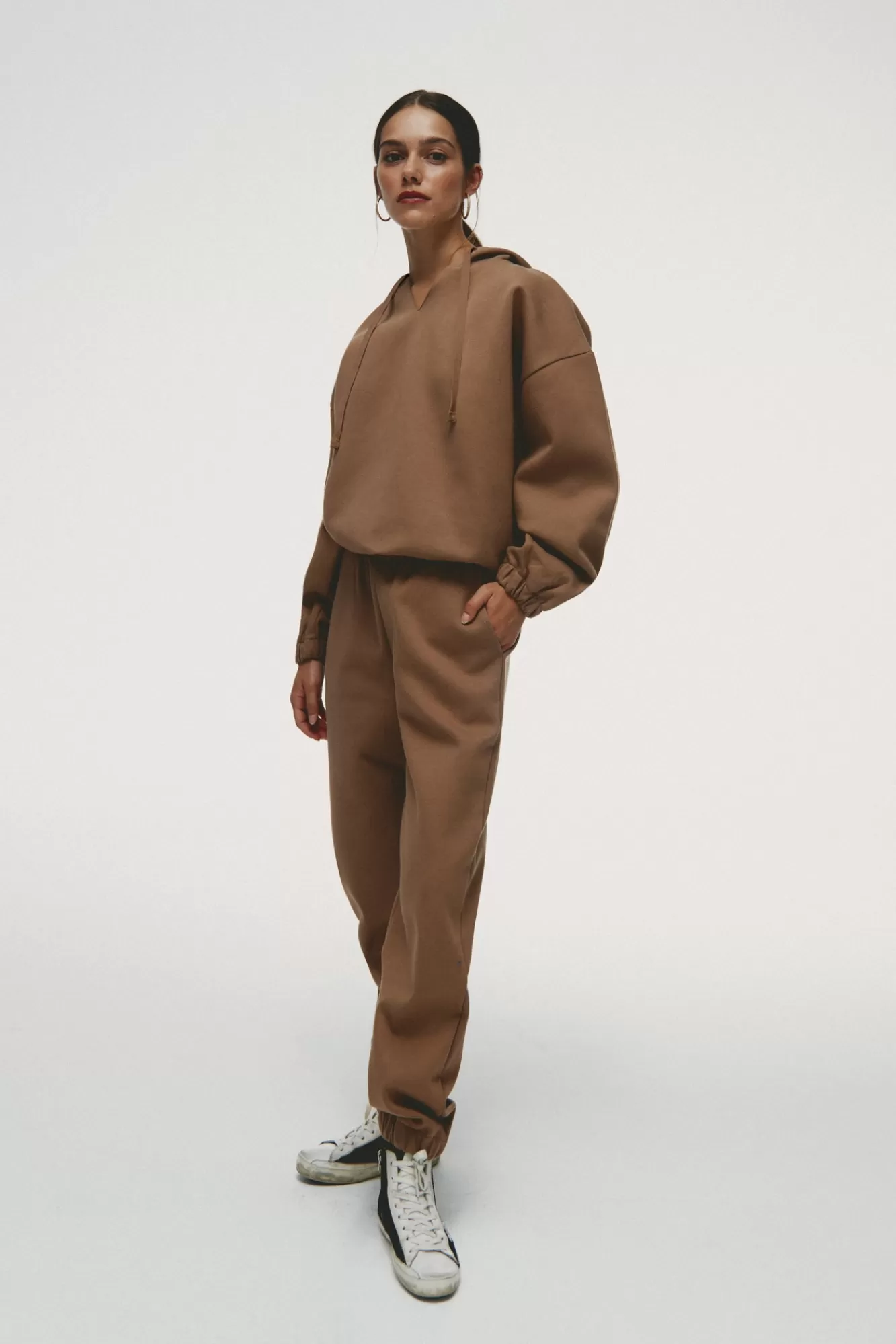 The Akala Studio Soft Camel Jogger Pants Sale